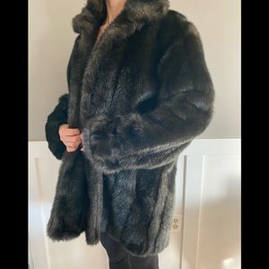 Vintage Liz Claiborne Faux Fur coat
